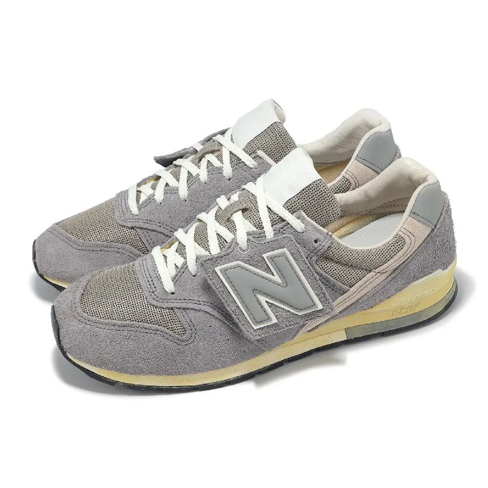 純銀 NEW BALANCE】休閒鞋996 男鞋女鞋灰米35週年復古麂皮NB 可拆卸N字