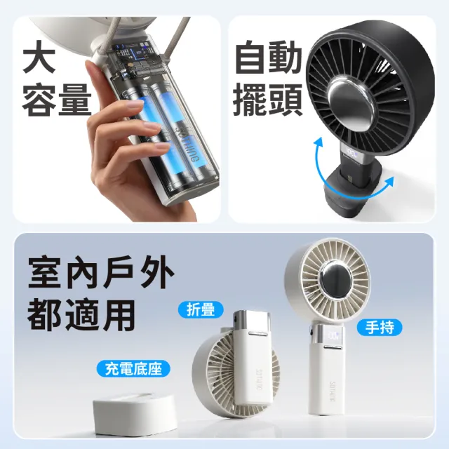 【SOTHING 向物】2026新款!摺疊/桌立製冷大手持風扇 冰炫Max(可上飛機 桌面風扇 USB風扇 冰敷 頸掛 擺頭)