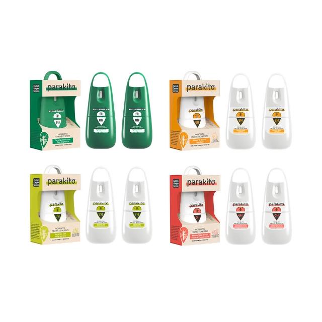 【Parakito 帕洛】天然防蚊噴霧/防蚊液 三入組(75ml/入)