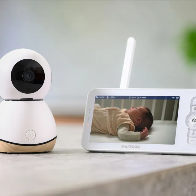 【MAXI-COSI】SeePro 智慧型寶寶攝影機│嬰兒監視器 附子母屏(人體追蹤/寶寶監控/哭聲翻譯)