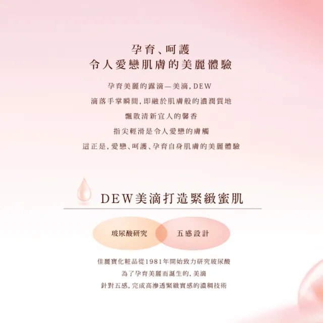 【Kanebo 佳麗寶】DEW 水潤柔膚露 150mL(2款任選_加贈水潤防曬組)(化妝水)