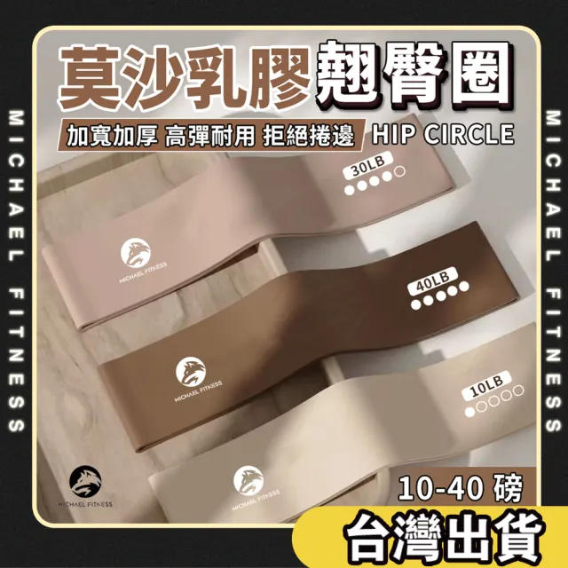 【Michael Fitness 麥克健身】翹臀圈 乳膠翹臀圈 彈力帶 阻力帶 環狀拉力帶 深蹲翹臀圈 臀腿訓練