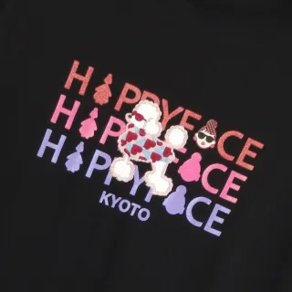 【HAPPYFACE】怪可愛EMMA IP T恤 短袖上衣 時尚好搭配 黑(HD0092)