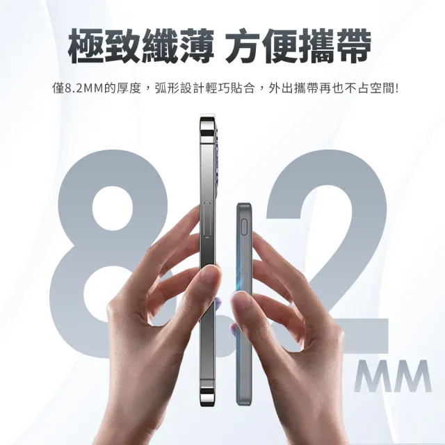 【Link All】防爆行動電源 5000mAh 固態電池 CCC認證 15W  二合一 鐵灰/鈦金(wh標示可出國 PHP-152SP)