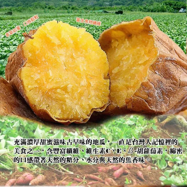 【綠之醇】2包組-台農57金鑽冰烤地瓜(800g/包)