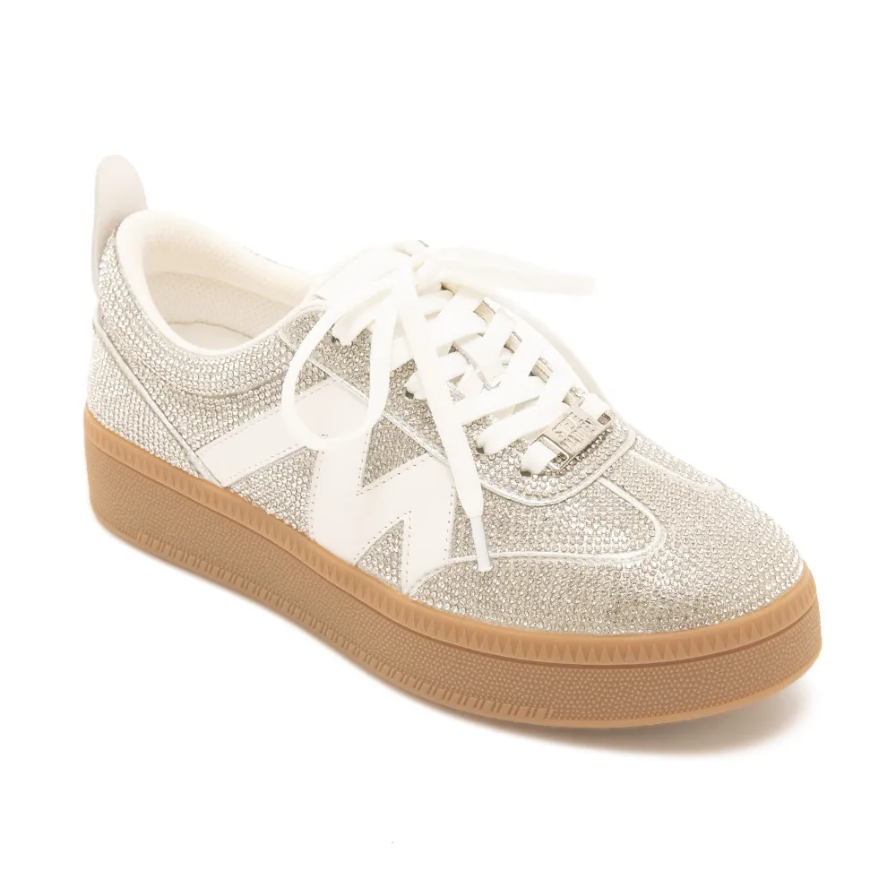 【steve madden】滿鑽拼接M厚底德訓鞋 TWFENTY(銀色)