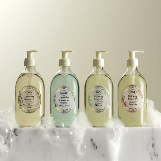 【SABON】官方直營 沐浴修護保養組(輕潤沐浴油500ml+圓瓶身體乳液200ml)