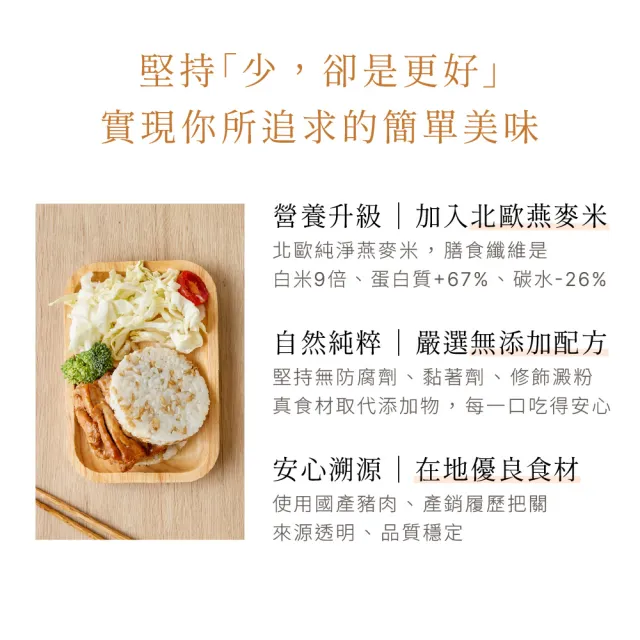 【原味時代】薑燒豚肉燕麥米漢堡10入