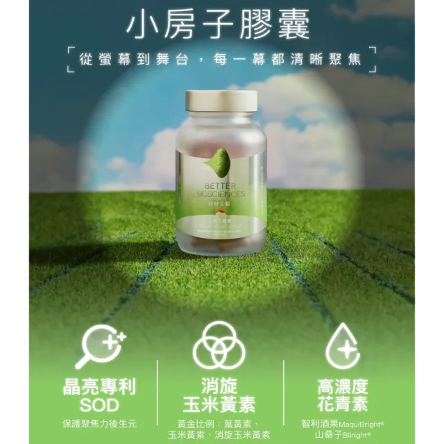 【好好生醫】燕窩酸益生菌＋小房子葉黃素（搭配膠原蛋白適用、養顏美容青春亮感、抗藍光晶亮守護）