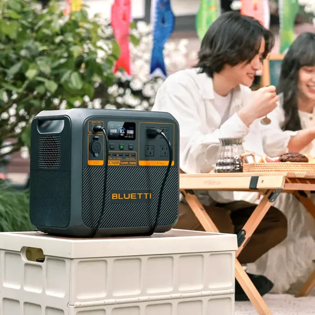 【BLUETTI】1800W 電吉拉儲能電源＋推車(1.44度電超巨容量／戶外行動電源／行動電站／移動電源／露營電源)