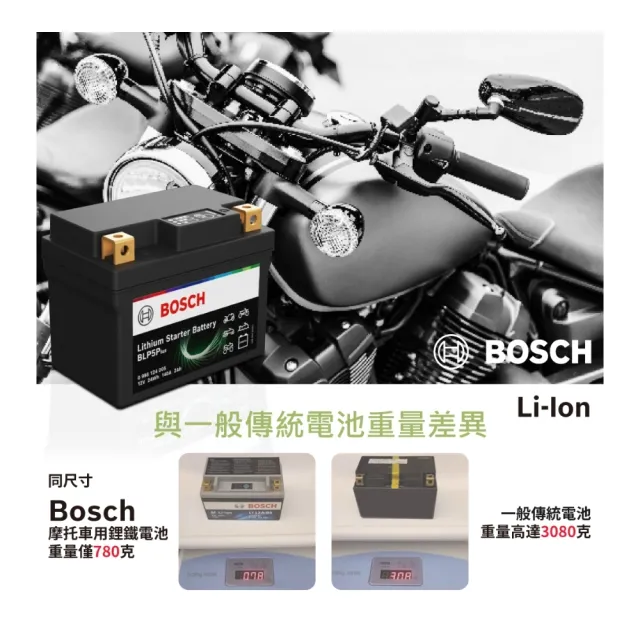 【BOSCH 博世】鋰鐵電池 BLP 14Plus（10S加強、12號、14號、14S）- 機車用電瓶