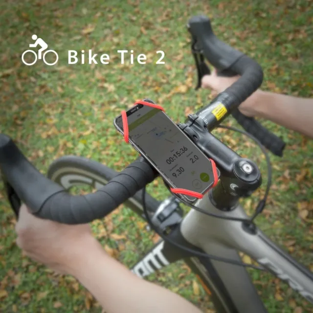 【Bone 蹦克】單車手機綁 2｜Bike Tie 2-紅色 (自行車手機支架/手機架配件/手把/環保矽膠/可水洗)