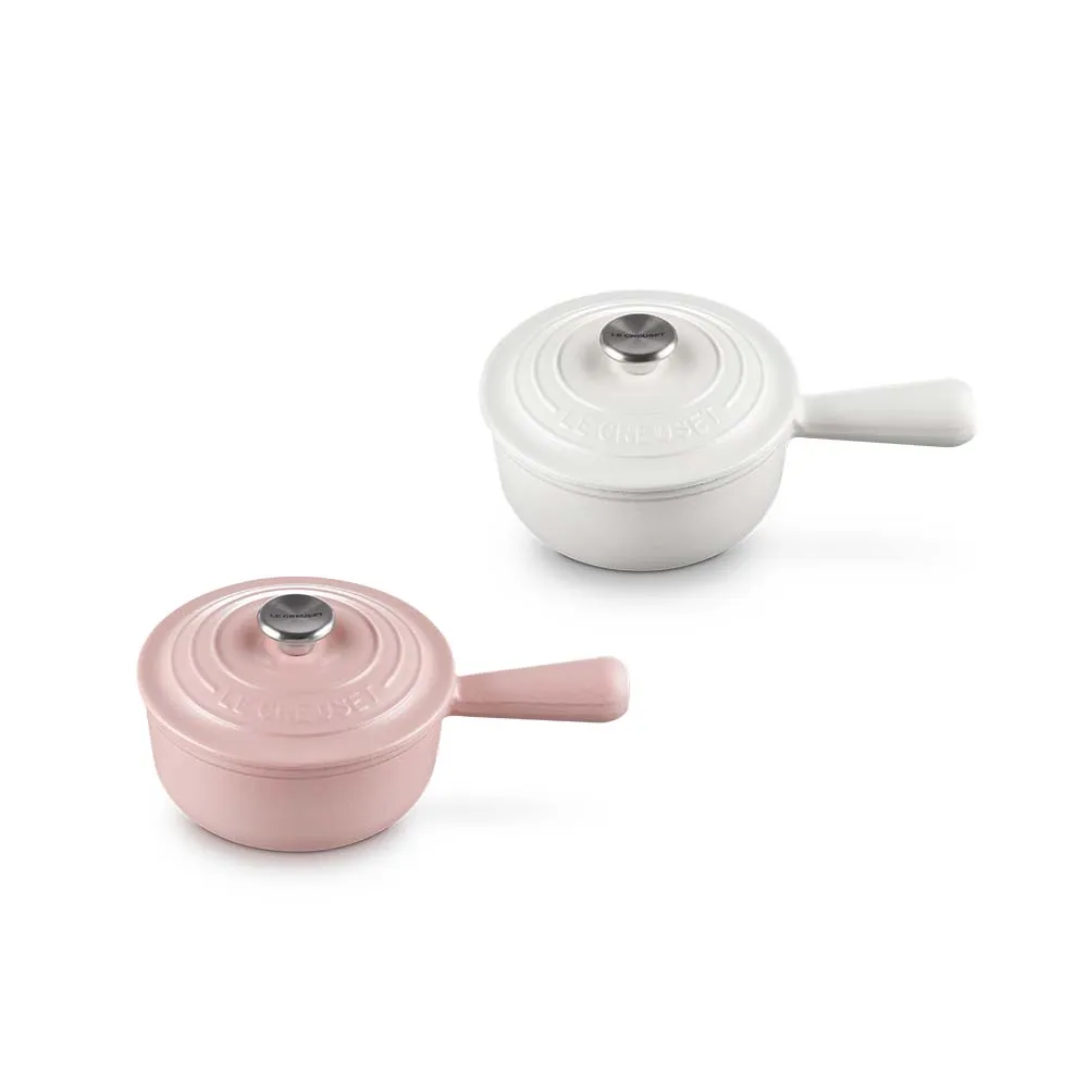 Le Creuset】琺瑯鑄鐵鍋單柄醬汁鍋16cm(甜心粉-鋼頭) - momo購物網 Le Creuset】琺瑯鑄鐵鍋單柄醬汁鍋16cm(甜心粉-鋼頭) - momo購物網