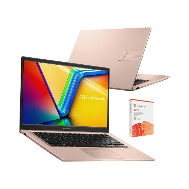 【ASUS 華碩】微軟M365組★14吋輕薄Core 5 16G筆電(VivoBook X1404VA/Core 5-120U/16G/512G SSD/W11)