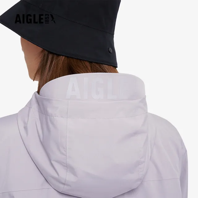 【AIGLE】女 MTD 防水透氣外套｜AG-4A206A106 淺丁香紫(防水外套 防風 女外套)