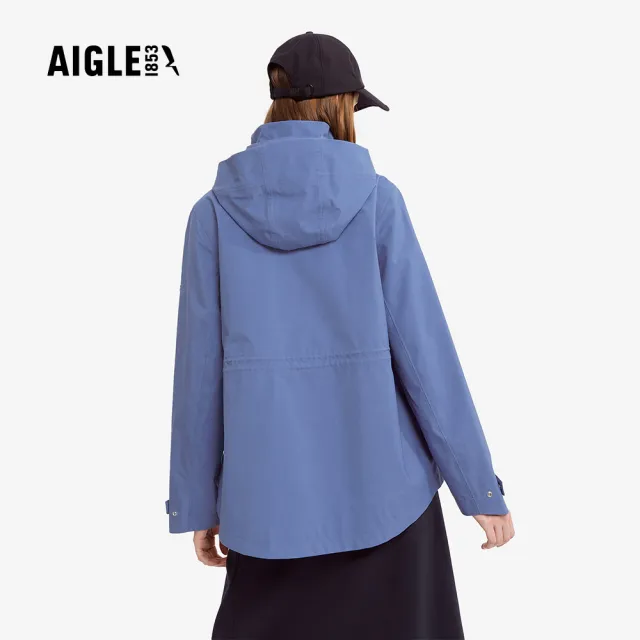 【AIGLE】女 GORE-TEX  防水透氣外套AG-4A204A050 藍色(女外套 防水透氣外套 Goretex)