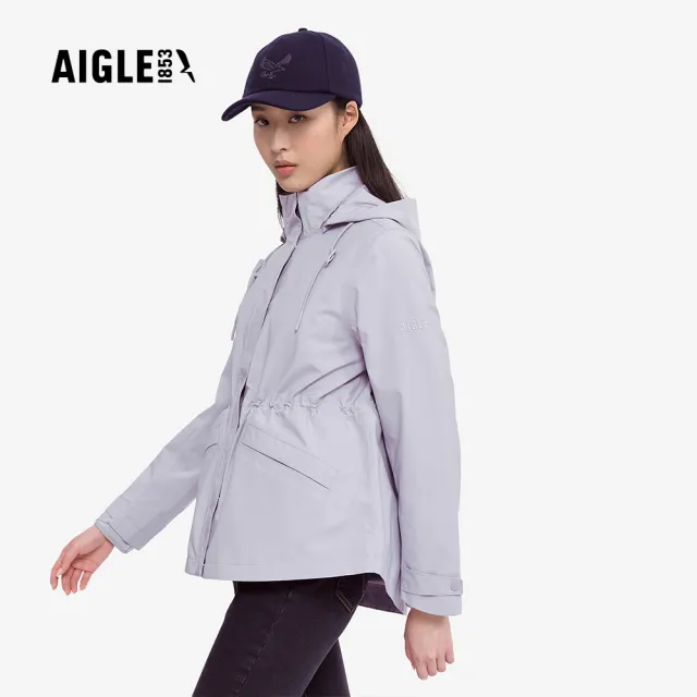 【AIGLE】女 GORE-TEX  防水透氣外套AG-4A204A106 淺丁香紫(女外套 防水透氣外套 Goretex)