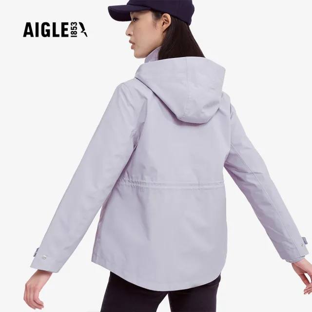 【AIGLE】女 GORE-TEX  防水透氣外套AG-4A204A106 淺丁香紫(女外套 防水透氣外套 Goretex)