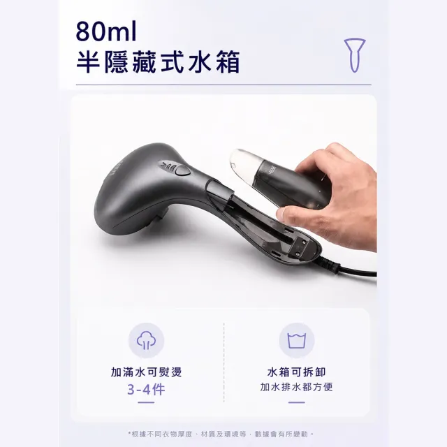 【SAMPO 聲寶】二合一手持式三段蒸汽掛燙機/熨斗(AS-Z2211HL)