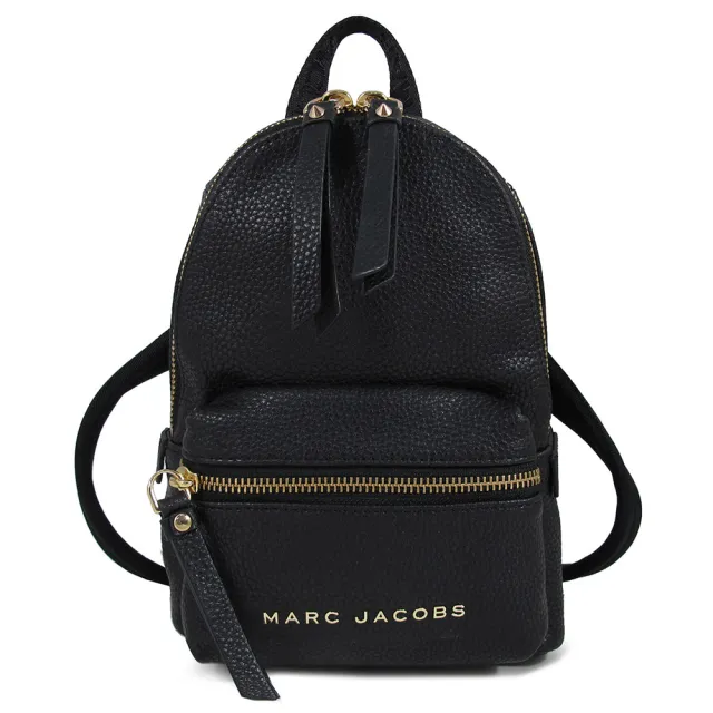 【MARC JACOBS】荔枝紋皮革後背包(黑色)