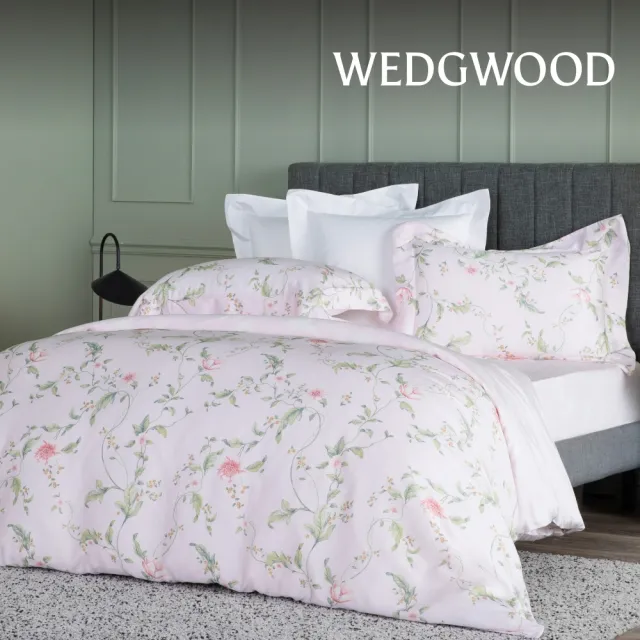 【WEDGWOOD】印花薄被套床包枕套四件組 單人雙人均一價(天絲/純棉任選｜60支300織)