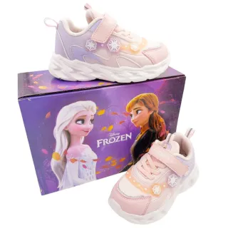 【Disney 迪士尼】冰雪奇緣艾莎女童電燈鞋 女寶鞋 中大童鞋 童鞋