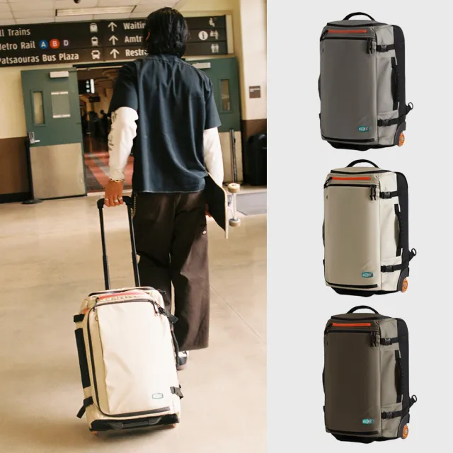 【BAGSMART】旅人Ultra兩用雙肩拉桿包43L ★大容量 防潑水 滑板輪 登機旅行袋