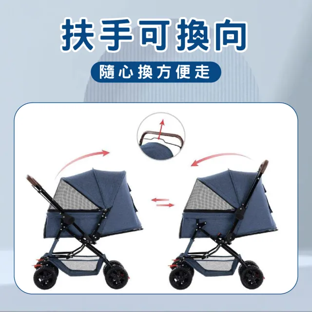 【KIDS PARK】Ingborsa寵物推車/折疊收納款(狗推車/寵物外出推車/貓推車/寵物手推車/折疊式推車)