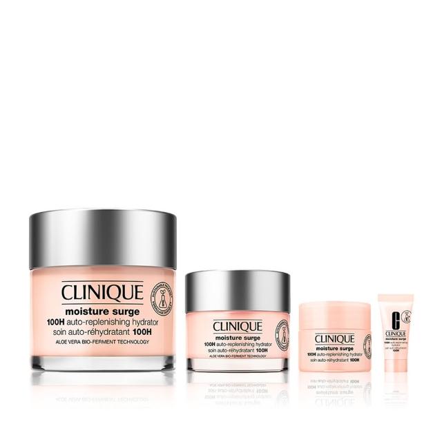 【CLINIQUE 倩碧】水磁場澎彈透亮爆水組(水磁場100H活水循環保濕凝膠75ml/保濕就是水磁場)