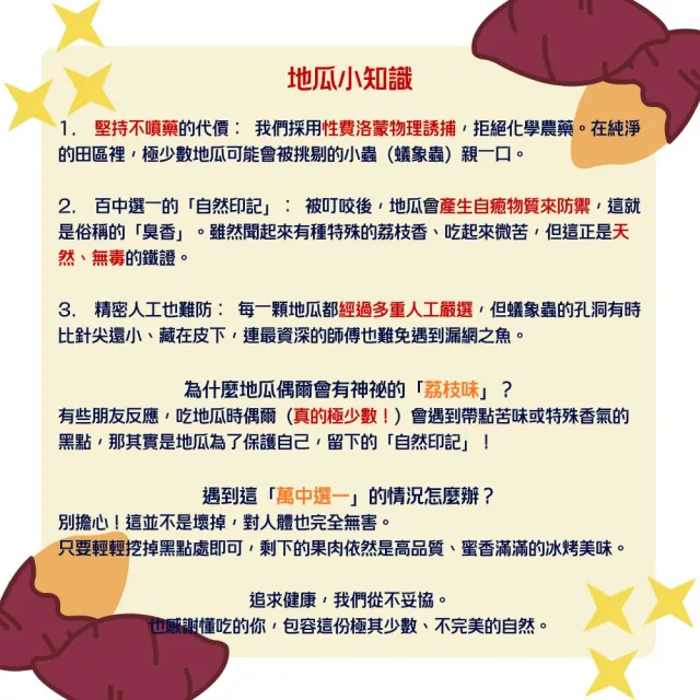 【瓜瓜園】NG冰烤地瓜x2包(1.5kg/包_冰心地瓜)