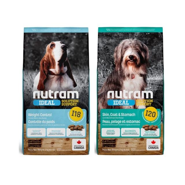 【Nutram 紐頓】I18/I20無穀專業理想系列狗飼料 11.4kg/25lb(雞肉/羊肉、狗糧)