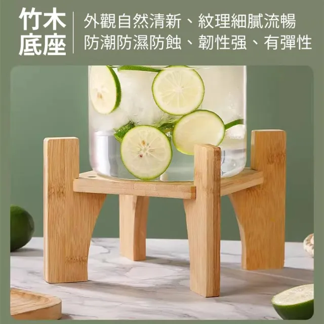 10L高硼硅保冰桶 帶龍頭大容量飲料桶 家用商用飲料罐 果茶容器(果汁桶、飲料桶、果茶容器)