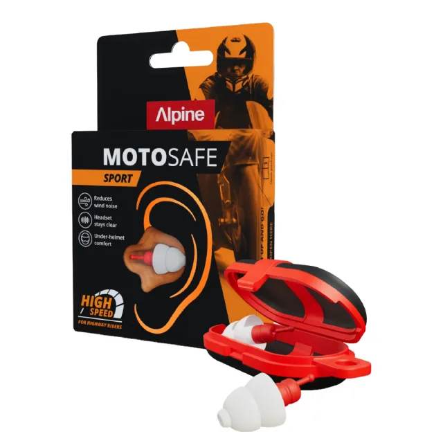 【ALPINE】MOTOSAFE SPORT 騎士濾音耳塞 騎士耳塞 風切聲過濾器 機車耳塞 重機耳塞 安全帽降噪耳塞