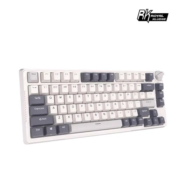【RK ROYAL KLUDGE】H81 75% 藍牙三模無線機械鍵盤 白夜｜中文(黃軸/RGB/GASKET結構/熱插拔)