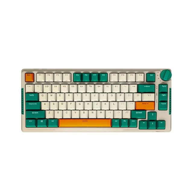 【RK ROYAL KLUDGE】H81 75% 藍牙三模無線機械鍵盤 時光機(K黃軸/RGB/中文/熱插拔/Gasket結構/旋鈕切換)
