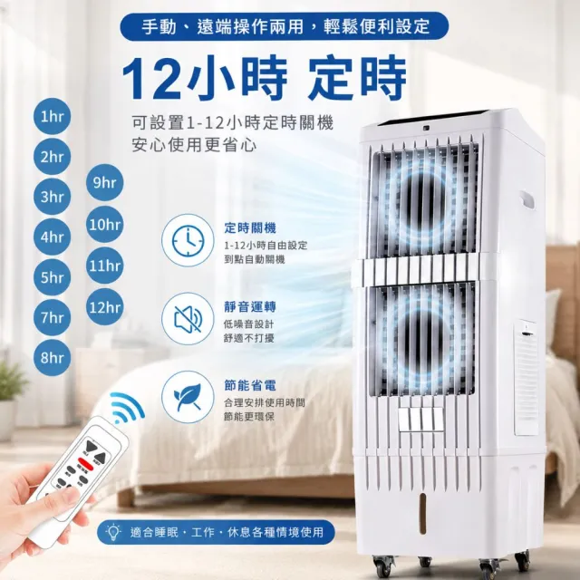 【Kolin 歌林】40公升負離子颶風水冷扇KF-XK4020空調扇移動式冷氣(馬達五年保固 適用坪數20-40坪)