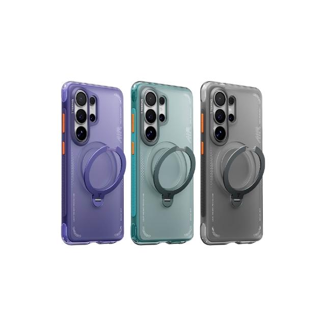 【TORRAS 圖拉斯】Ostand Spin Air S26 Ultra 磁吸四象限旋轉支架氣囊防摔手機殼
