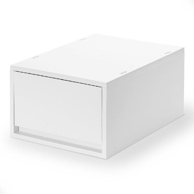 【MUJI 無印良品】PP盒/深型/正反疊/白灰