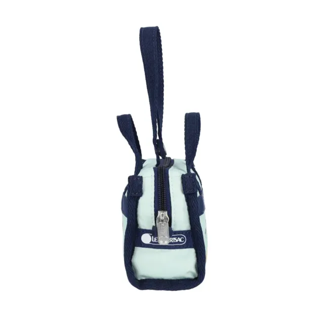 【Lesportsac】Micro Weekender Charm 小吊掛飾零錢包 收納袋(童趣草帽貓咪)