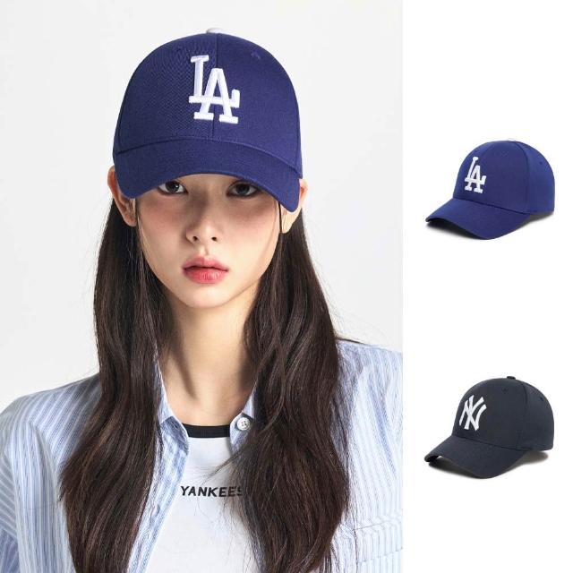 【MLB】固定式硬頂棒球帽 全封帽 道奇/洋基隊(3ACP1201N-兩色任選)