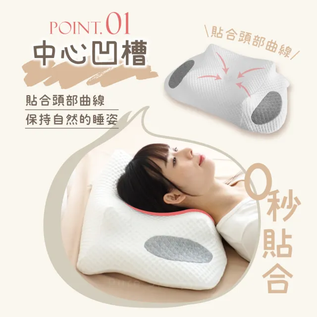 【Pure Sleep 純好眠】酥眠方方枕芯(止鼾枕 涼感枕 護頸枕頭 記憶枕 高枕 快眠枕 高支撐 枕頭)