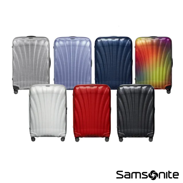 【Samsonite 新秀麗】28吋 C-LITE 強韌超輕量Curv大容量頂級行李箱/旅行箱/貝殼箱(多色可選)