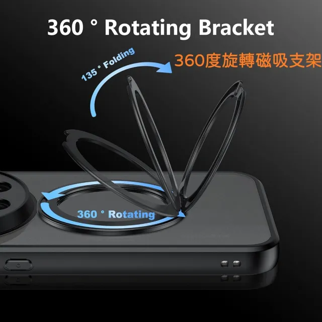 【ACE CASE】VIVO X300 Ultra 逸雅 360度旋轉 MagSafe磁吸指環支架手機殼保護殼保護套