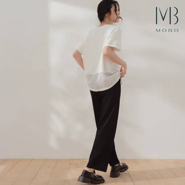 【MO-BO】彈力通勤直筒褲