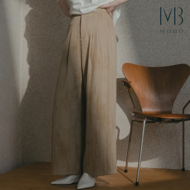 【MO-BO】質感潑墨打折括腿褲