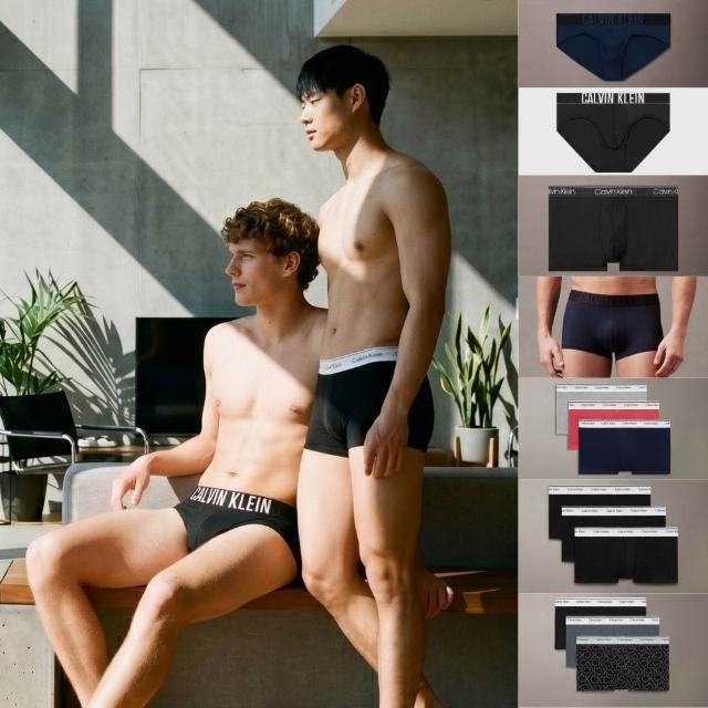 【CALVIN KLEIN】官方旗艦館 男士夏日精選內褲 超細纖維 多件組 3件組 三角褲 四角褲 平口褲