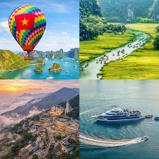 【好饗趣旅遊】指定出發10-12月-直飛北越雙龍灣熱氣球五星城堡酒店5日