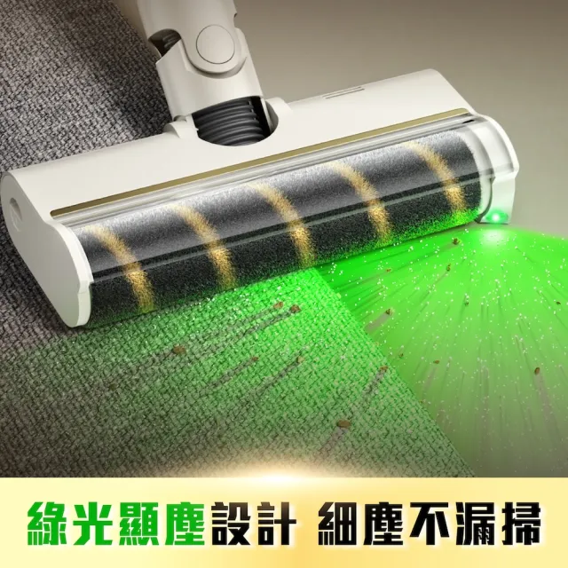 【Dreame 追覓科技】高度降9%！S20 Station Mini割毛集塵吸塵器(低矮版)主動式割毛/抗敏集塵/140°綠光顯塵
