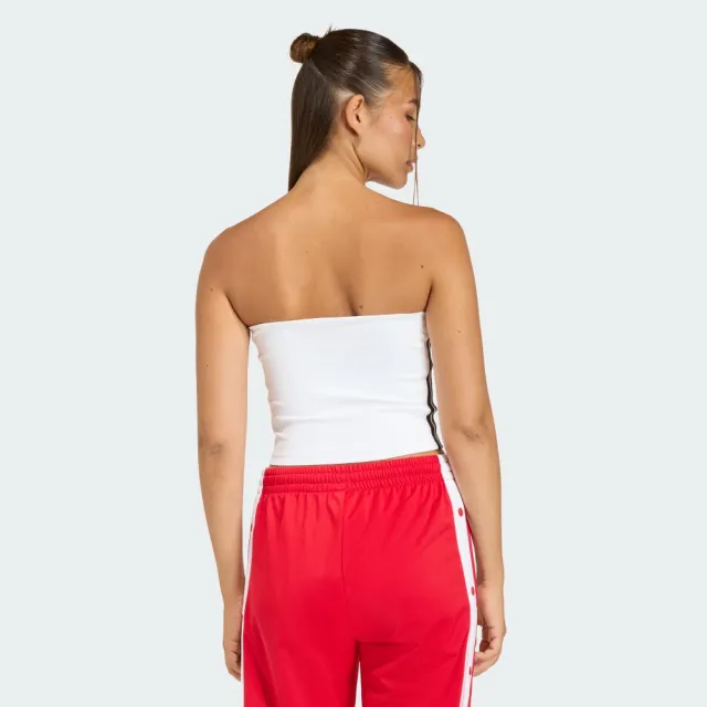 【adidas 愛迪達】運動 休閒 平口 女上衣 3S TUBE TOP(KD6235)