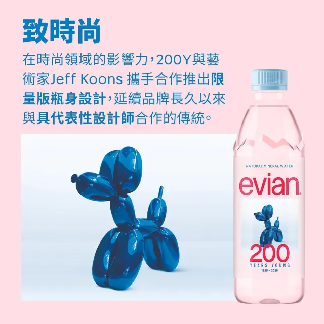 【Evian 依雲】官方直營 天然礦泉水500mlx24入/5箱